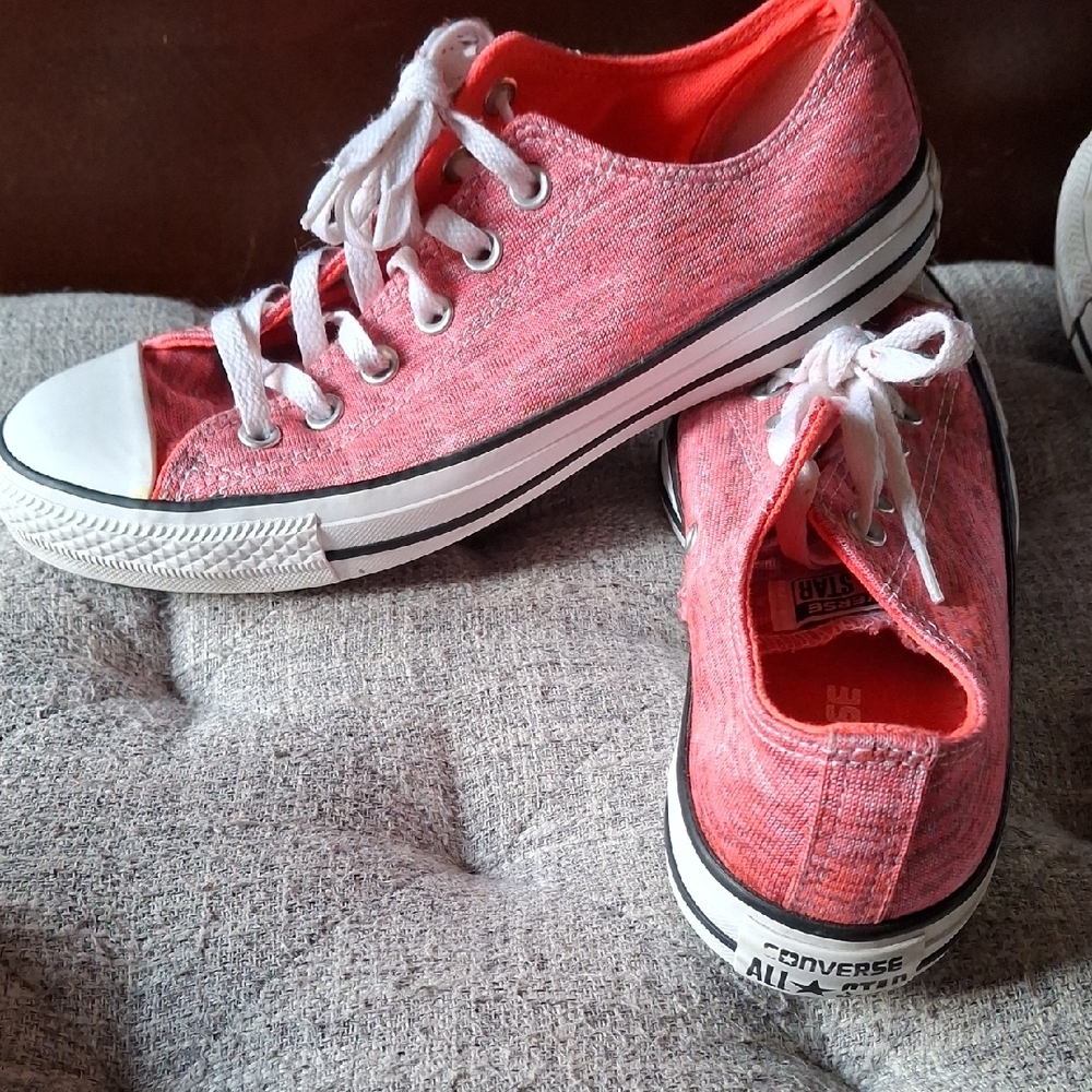 Converse Pink Canvas Sneakers